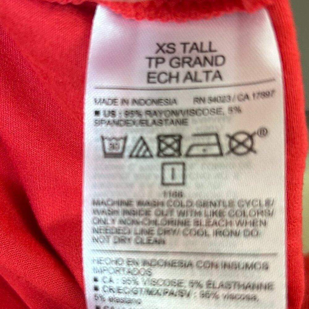 NWT Old Navy Tall Orange Mini Sundress XS - Picture 6 of 11